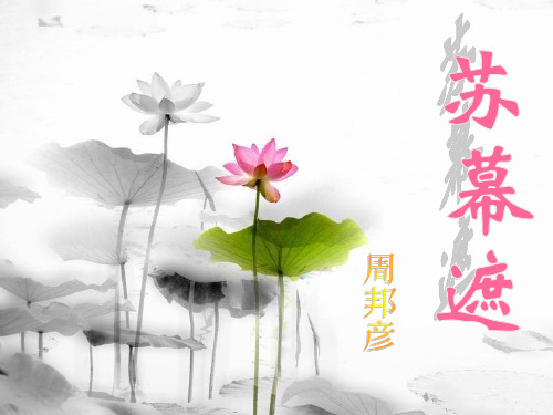 苏幕遮 周邦彦(优秀课件)