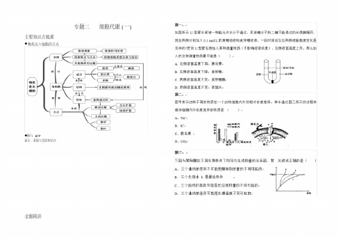 高三生物总复习专题二细胞代谢(最新编写)