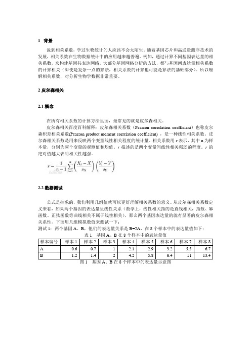 皮尔森相关和斯皮尔曼等级相关