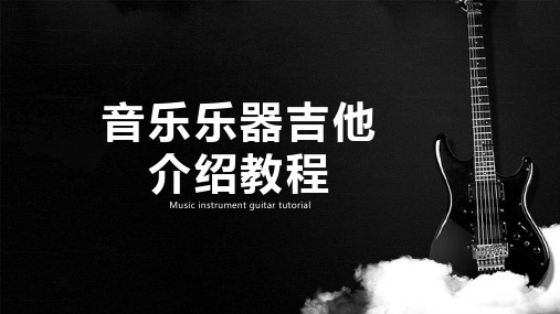 2021年音乐乐器吉他介绍教程PPT课件