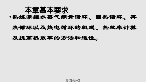朗肯循环PPT课件