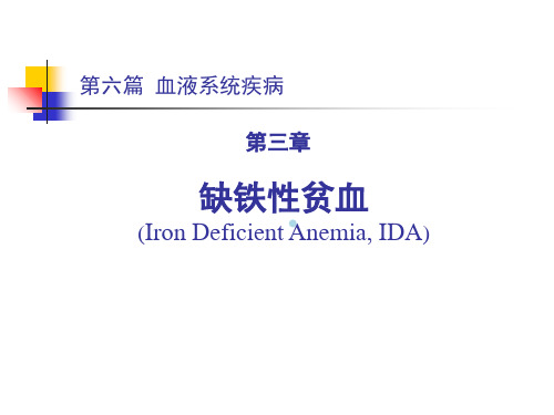 lb第六篇第三章缺铁性贫血