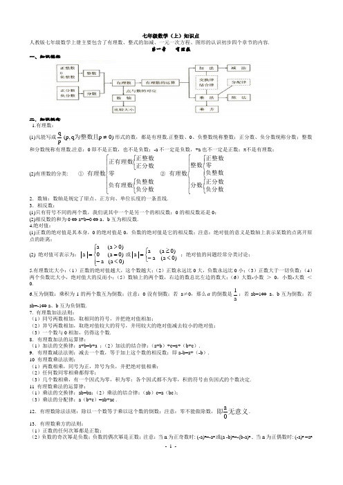 初中数学知识点全总结(完美打印版)
