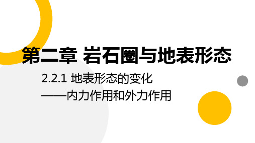 内力作用和外力作用高中地理湘教版(2019)选择性必修一