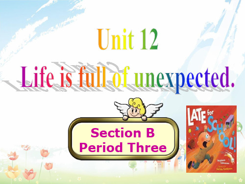 最新人教新目标版初中九年级英语全册 Unit 12 Life is full of the unexpected Section B 3课件