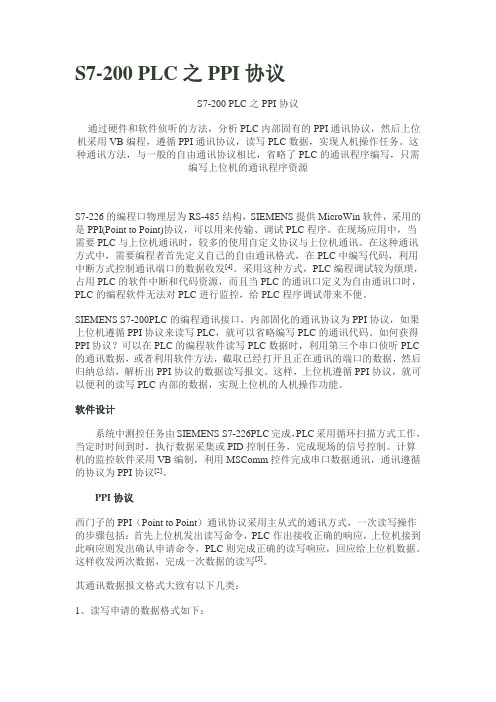 S7-200PPI通讯协议