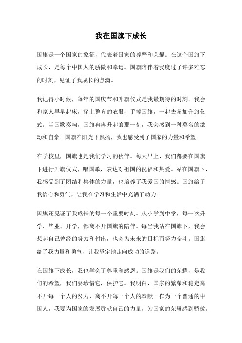 我在国旗下成长
