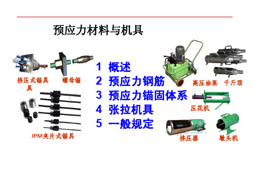 市政工程基础知识图文展示预应力材料与机具