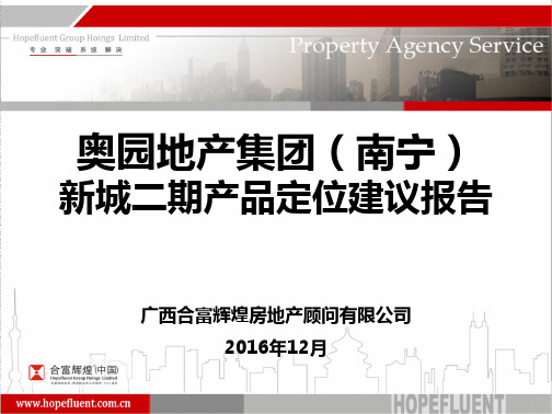 2016年南宁奥园地产集团新城二期产品定位建议报告-项目SWOT分析