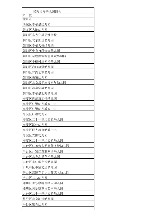 优秀幼儿园