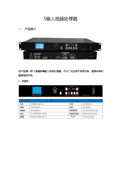 瑞普-EQ606视频处理器,支持画中画视频拼接