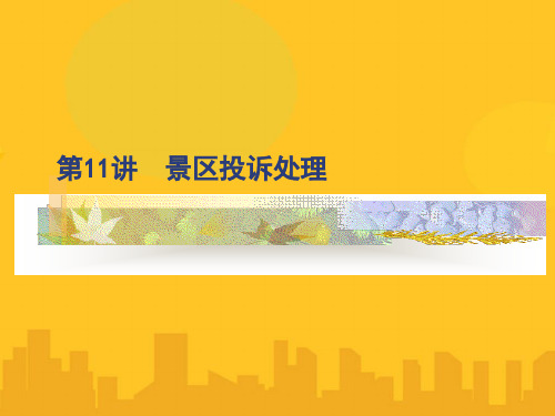 景区投诉处理PPT资料优秀版