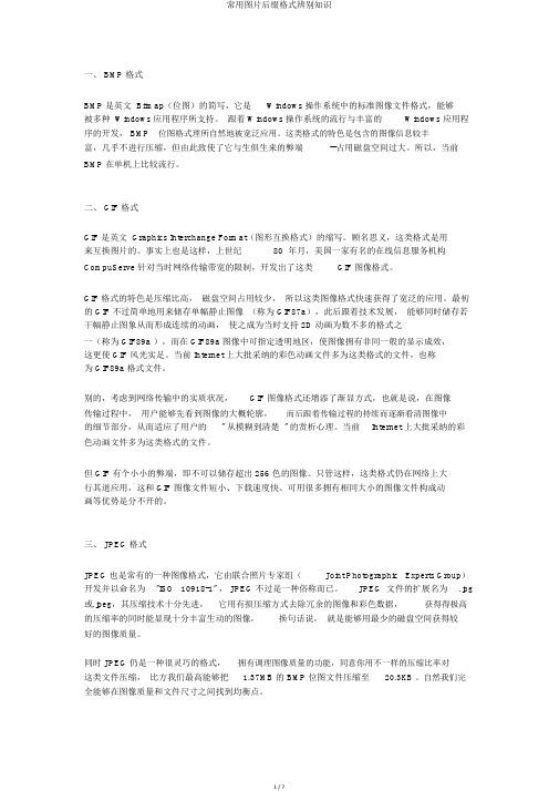常用图片后缀格式识别常识
