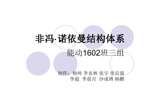 非冯·诺依曼结构体系