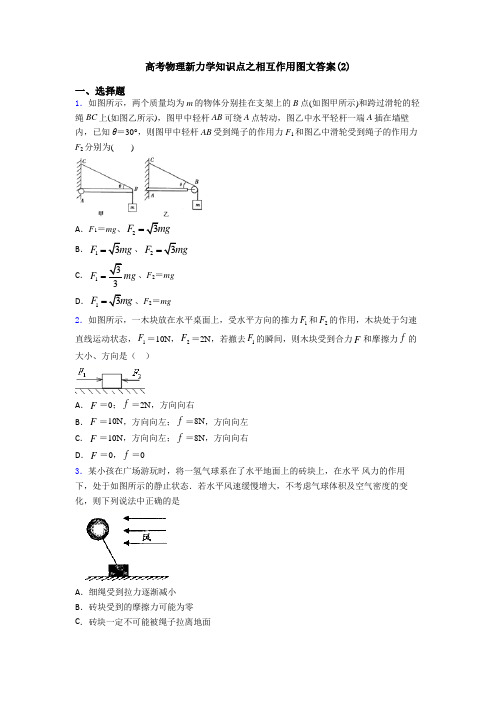 高考物理新力学知识点之相互作用图文答案(2)