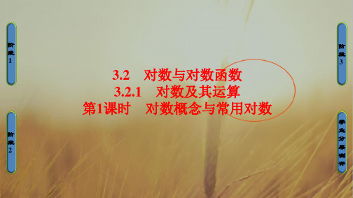 2018学年高中数学人教B版必修1课件：3-2-1-1 对数概念与常用对数 精品