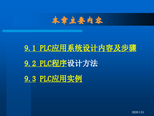 PLC控制系统设计及应用实例