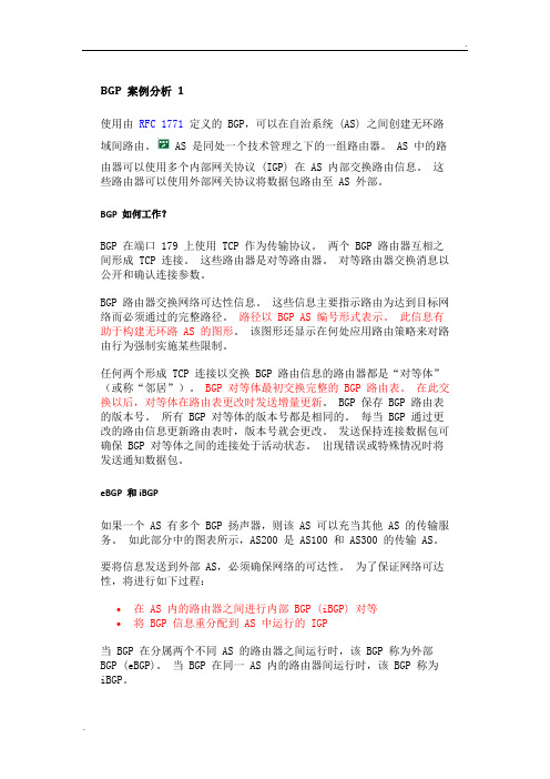 BGP真实案例案例分析