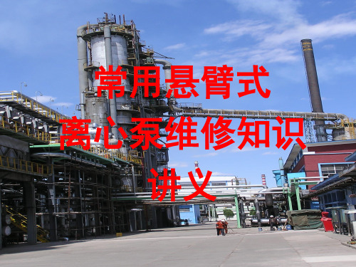 常用悬臂离心泵讲义PPT精品文档