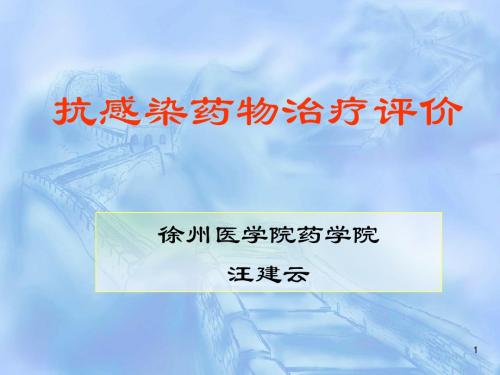 抗菌药物治疗评价
