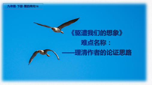 语文九年级下册教学课件-16.驱遣我们的想象-部编版