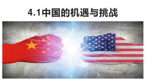 人教版九年级下册道德与法治：中国的机遇与挑战教学课件