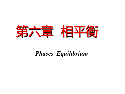 物化第六章 相平衡