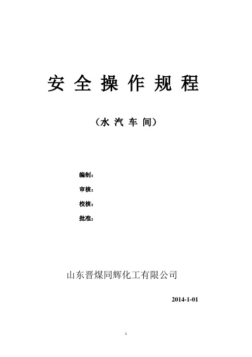 流化床锅炉操作规程(75吨)解读