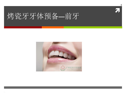 烤瓷牙牙体预备ppt课件