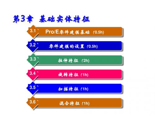 Pro-ENGINEER Widfire 3.0实用教程第3章  基础实体特征