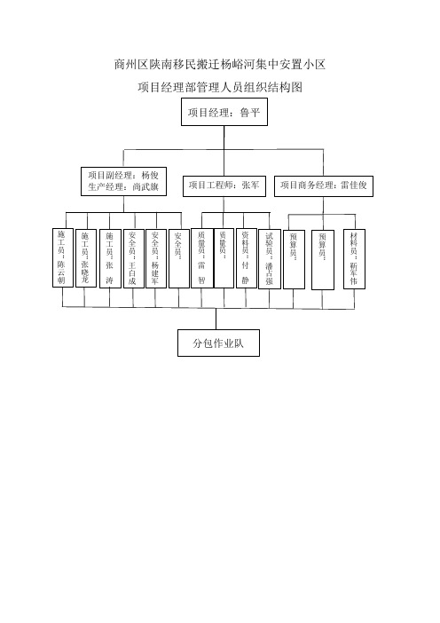 项目组织结构示意图