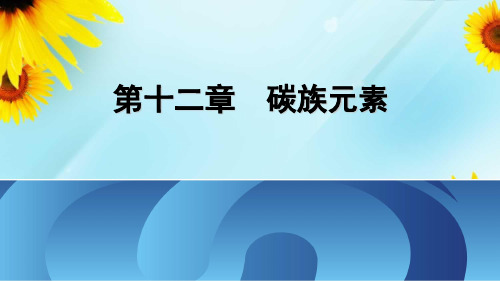 珍贵无机化学课件第12章 P区元素—碳族元素