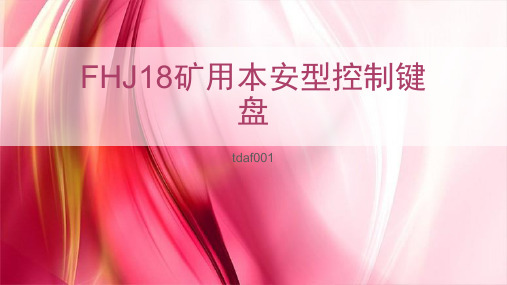 FHJ18矿用本安型控制键盘的介绍!
