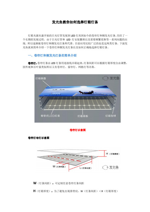 教你如何选择灯箱灯条