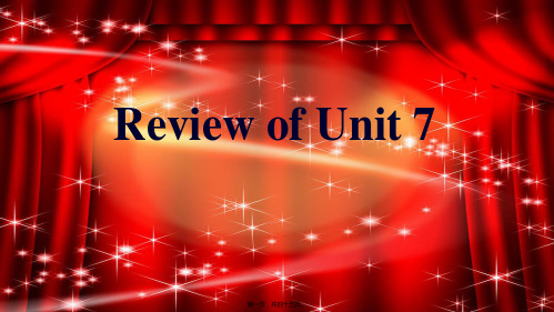九年级英语全册 Review of Unit 7课件