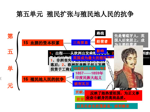 九年级历史殖民扩张与殖民地人民的抗争