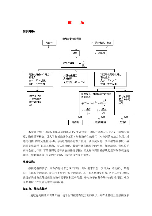 高三物理第一轮复习 磁场教案16 新人教版