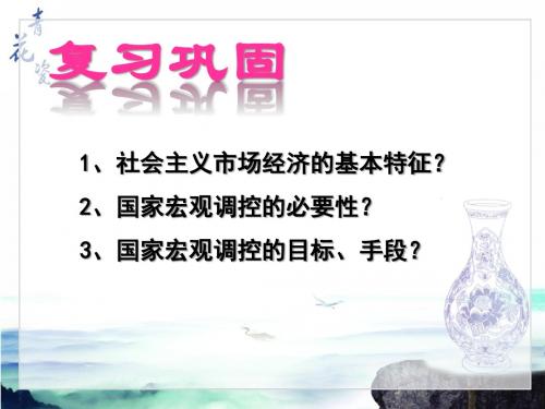 《经济生活》第十课《科学发展观和小康社会的经济建设》