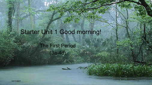 七年级英语 starter unit 1 good morning(3a4d) 