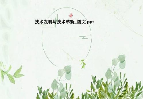 技术发明与技术革新_图文