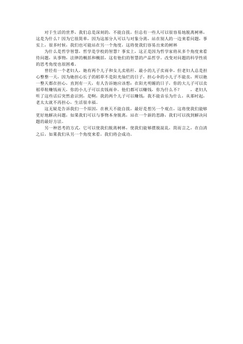 旁观者自清