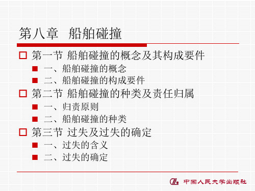 第八章  船舶碰撞