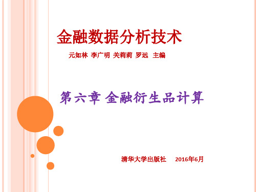 金融数据分析技术-第6章 金融衍生品计算