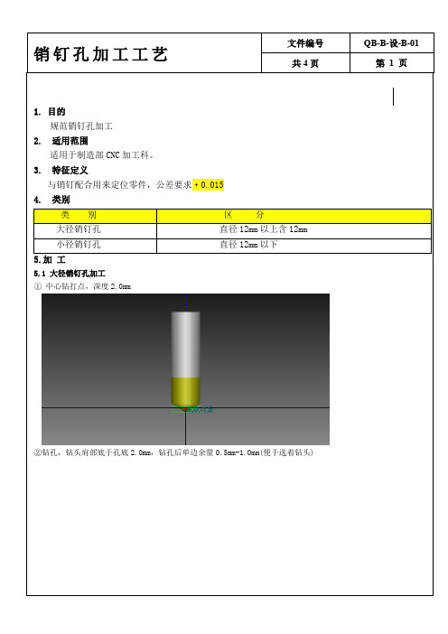 销钉孔加工