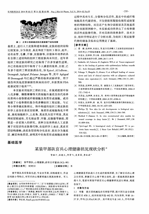 某装甲部队官兵心理健康状况现状分析