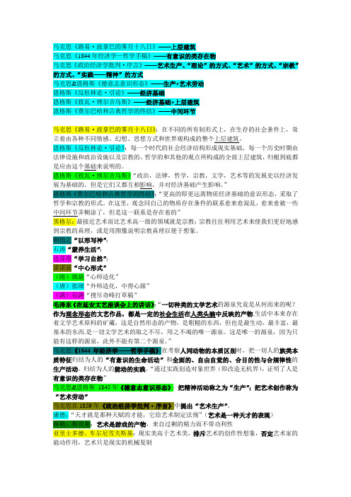 艺概名人名言