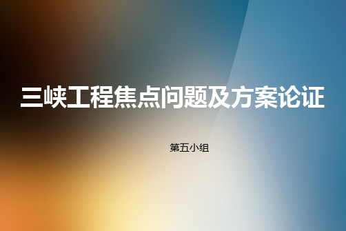 三峡工程焦点问题及方案论证-05