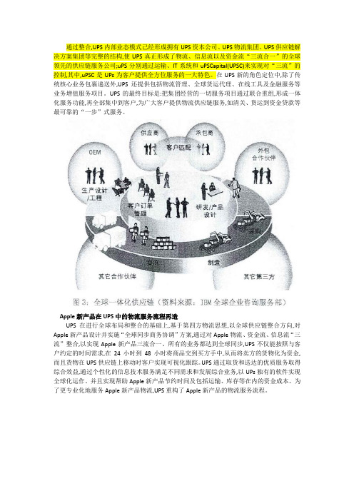 UPS专业化物流服务的理念与实践分析