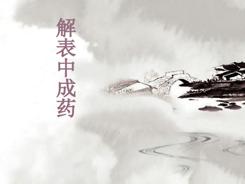 解表中成药