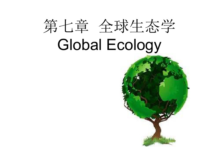 生态学基础：23全球生态学01